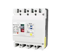 Disyuntor vacío abierto, Panel de interruptores automáticos con carcasa plástico y protección contra fugas. Interruptor automático trifásico 63 A(80A)