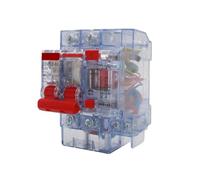 Disyuntor vacío abierto, Panel de interruptores automáticos domésticos con protección contra fugas 15 mA. Interruptores varios tamaños(2p,10A)