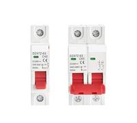 DisyuntorDZ47Z-63 DC 1P 2P 250V 550V 63A 6kA Interruptor de curva Disyuntor 1 pieza (tamaño: 1P 250VDC, color: 6A)(32A,2P 550VDC)