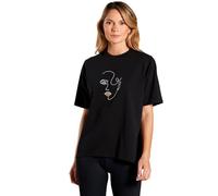 DITCHIL Camiseta Mujer Deporte Manga Corta T-Shirt Muse Transpirable Negro Gym Fitness Running Talla S