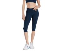 DITCHIL Mallas Cortas Deporte Mujer Leggins Capri Sparkle Marino Running Fitness Yoga Gimnasio Talla S