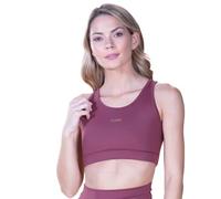 DITCHIL Sujetador Deportivo Mujer Alto Impacto Shock Absorber Burdeos Top Courage Deporte Yoga Running Gym Talla S