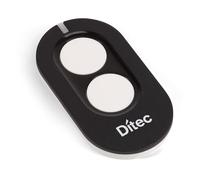 Ditec Zen 2C - Mando a distancia radio 433,92 MHz, código fijo, 2 canales, cifrado AES de 128 bits, compatible con sistemas Ditec y con antiguos modelos Entrematic