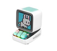 Ditoo-Pro Retro Pixel Art Portable Speaker Alarm Clock DIY LED Display Board, Cute Gift Home Decoration White