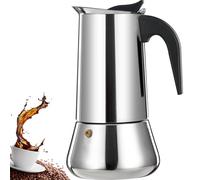 DITOSH Cafetera Espresso de 12 Taza de Acero Inoxidable Moka Pot Cafetera Espresso Percoladora Cafetera Italiana Capaz Cafetera Moka Cafe Classic Maker Para el Hogar y Camping 600ml 20oz