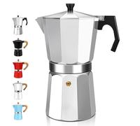 DITOSH Cafetera Expresso Moka Pot Express de 12 Taza de Aluminio Percoladora Cafetera Moka Clásica Italiana Para Preparar Café Italiano y Cubano Para Casa y Camping 600ml 20oz