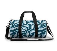 Ditsy Dolphins Sailing Into The Blue - Bolsa de deporte para gimnasio, viajes, ligera, para fin de semana, para hombres y mujeres, Estilo:, 17.7in/9in/9in, MHXYZHW