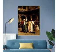 Dittelle El mercado de esclavos 1866 por Jean Leon Gerome Arte de la lona Pintura al óleo Imagen estética Decoración de la pared Decoración del hogar Impresión de la lona 60x80cm Sin marco