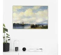 Dittelle Ivan Aivazovsky El río Neva Lienzo clásico Pintura al óleo Imagen Hogar Sala de estar Decoración Arte de la pared Impresión en lienzo 30x45 cm Sin marco