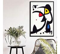 Dittelle Joan Miro Surrealismo moderno Pinturas de arte Cuadro abstracto Arte retro Lienzo Pintura Póster Pared Decoración para el hogar23.6 x 31.4" (60x80cm) Sin marco