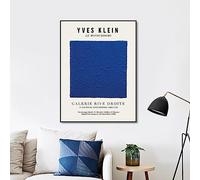 Dittelle Klein Blue Art Prints Yves Klein Monochrome Exhibition Poster French Modern Art Wall Picture Lienzo Pintura Decoración para el hogar 50x70cm Sin marco