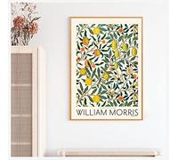 Dittelle Póster de exposición de museo, pintura de arte subterráneo de Londres, decoración de pared, lienzo de William Morris, impresión de Victoria y Albert, 50x70cm sin marco