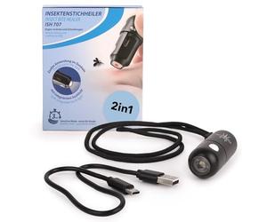 Dittmann BITE GONE - Alivio rápido para picaduras de mosquitos - Lápiz 2en1 antimosquitos eléctrico con calor y luz - Compacto y recargable - Perfecto para camping, senderismo & botiquín de viaje