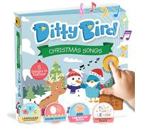 Ditty Bird Christmas Songs: Mi Primer Libro de Sonido Interactivo con 6 Canciones para Aprender inglés Mientras te diviertes. Juguete Educativo bebés y niños a Partir de 1 año.