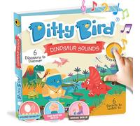 Ditty Bird Dinosaur Songs: Mi Primer Libro de Sonido Interactivo con 6 Botones para Descubrir Dinosaurios en inglés. ¡Juguete Educativo electrónico para niños a Partir de 1 año!