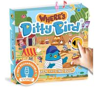 Ditty Bird | ¿Dónde está Ditty? | Libro Busca y Encuentra con Sonidos | Libro de Actividades en inglés para Bebés y Niños 1-4 Años | Juguete Educativo de Aprendizaje Temprano