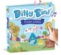 Ditty Bird Funny Songs: Mi Primer Libro de Sonido Interactivo con 6 Canciones para Aprender inglés Mientras te diviertes. Juguete Educativo bebés y niños a Partir de 1 año.