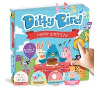 Ditty Bird Happy Birthday: Mi Primer Juguete con Sonido Interactivo para bebés con 10 Botones para Escuchar. Juego Educativo bilingüe. ¡Regalo de cumpleaños para Empezar a Aprender inglés!