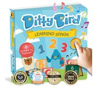 DITTY BIRD Learning Songs: Mi Primer Libro de Sonido Interactivo con 6 Canciones para Aprender inglés de Manera diviertida. Juguete Educativo para bebés y niños a Partir de 1 año.