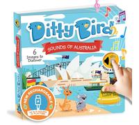 Ditty Bird Libros Musicales para Bebés | Divertidas Canciones Sensoriales de Australia en inglés | Libro Interactivo con Sonidos para Niños 1-3 Años | Rimas Infantiles Australianas con Koala
