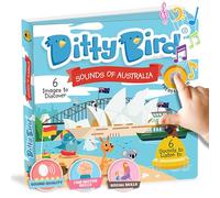 Ditty Bird Libros Musicales para Bebés | Divertidas Canciones Sensoriales de Australia en inglés | Libro Interactivo con Sonidos para Niños 1-3 Años | Rimas Infantiles Australianas con Koala