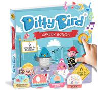 DITTY BIRD Career Songs: Mi Primer Libro de Sonido Interactivo con 6 Canciones para Aprender inglés Mientras te diviertes. Juguete Educativo bebés y niños a Partir de 1 año.
