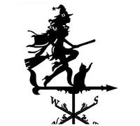 DITUDO Veleta de Viento para Tejado y Jardín, Retro Metal Weathervane, Decoración para Patio, Indicador de Dirección del Viento, Herramienta de Medición Profesional