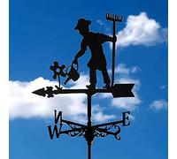 DITUDO Veletas de Viento para Tejado,Veletas de Viento para Jardin,Retro Metal Weathervanes,para jardín,Patio,decoración,indicador de dirección del Viento,Herramienta de medición Profesional