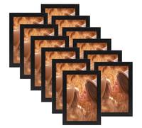 Ditwis Juego de 12 Marco de Fotos 10x15 cm Negro, Adecuado para Fotos, Cuadros y Recuerdos, Exposición Horizontal o Vertical en Pared o Mesa