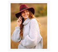 Ditwis Marco 20x25 cm Blanco, Elegante Marco Adecuado para Fotos, Imagenes y Recuerdos, Exposicion Horizontal o Vertical en Pared o Mesa