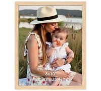 Ditwis Marco 20x25 cm Color Madera, Marco Moderno Adecuado para Fotos, Cuadros y Recuerdos, Exposición Horizontal o Vertical en Pared o Mesa