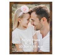 Ditwis Marco 20x25 cm Marrón Vintage, Marco Clásico Adecuado para Fotos, Cuadros y Recuerdos, Exposición Horizontal o Vertical en Pared o Mesa