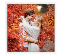 Ditwis Marco 30x30 cm Blanco, Marco Elegante Adecuado para Fotos, Cuadros y Recuerdos, Exposición Horizontal o Vertical en Pared o Mesa