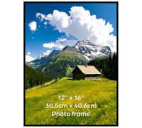 Ditwis Marco 30x40 cm Negro, Marco Grande para Fotos y Posters, para Sala de Estar, Oficina, Pantalla de Pared Horizontal o Vertical