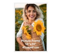 Ditwis Marco 40x60 cm Aluminio Blanco, Marco de Metal Grande para Fotos, Posters y Obras de Arte, para Colgar en la Pared