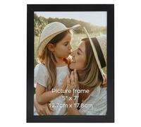 Ditwis Marco de Fotos 13x18 cm Negro, Marco Clásico Adecuado para Fotos, Cuadros y Recuerdos, Exposición Horizontal o Vertical en Pared o Mesa