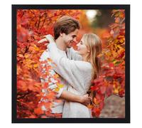 Ditwis Marco de Fotos 25x25 cm Negro, Marco Cuadrado Adecuado para Fotos, Cuadros y Recuerdos, Exposición Horizontal o Vertical en Pared o Mesa