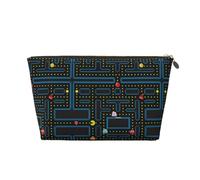 DITXIT Gudetama - Bonita bolsa de cosméticos de viaje, organizador de maquillaje, bolsa de aseo con cremallera, monedero para mujeres y niñas, Patrón retro de videojuegos, Talla única