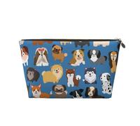 DITXIT Gudetama - Bonita bolsa de cosméticos de viaje, organizador de maquillaje, bolsa de aseo con cremallera, monedero para mujeres y niñas, Lindo perro de animal., Talla única