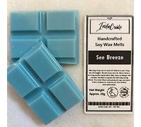 Ditzy Doll Barra de cera para derretir de mar Breeze, hecha a mano, altamente fragante, ambientador para el hogar, calentador de cera, quemadores de cera