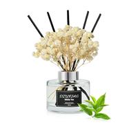 DIUFJAG Té Blanco White Tea 150ml - Difusor de Aroma con 8 Varillas, Fragancia para el Hogar, Aroma de Caña, Ambientador para Dormitorio, Oficina, Baño, Estantería Decoración