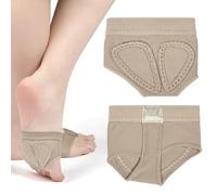 DiULi Almohadilla Plantar de Ballet, Almohadillas de Baile de Gamuza, Plantillas para Pies Antideslizantes, Cojines de Pies Damas y Niñas, para Gimnasia Pilates Latín Ritmica Protector Metatarsiano(M)
