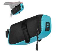 DiULi Bolsa de Sillín de Bicicleta, Bolsa Sillin Bicicleta Montaña, Azul | Tres Lados Fijos, Fácil de Ajustar, Ligera y Duradera, Borsello de Almacenamiento para Accesorios de MTB Bici Carretera