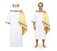 DiULi Disfraz Romano para Hombre, Disfraces Dios Griego, 2 Piezas - Talla L