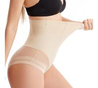 DiULi Fajas Reductoras Mujer, Braga Faja Reductora Invisible, Moldeador Braga Postparto de Cintura Alta, Tela de Seda de Hielo, Adelgazante Pantalón Faja Sin Costuras, Enfriar y Cómodo (Color Piel-M)