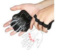 DiULi Guantillas Gimnasio Hombre Mujer, Almohadillas de Agarre de Levantamiento de Pesas, Guantes Abiertos, Calleras para Protector de Palma y Un Agarre Máximo, Calistenia, Dominadas (Patas de Gato)
