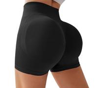 DiULi Mallas Push Up, Braguitas Moldeadoras Control, Short Deportivo de Cintura Alta para Mujer, Elásticos Antirozaduras Hotpants, Levantamiento Pantalón Corto para Yoga Gimnasio Ciclismo Deportes
