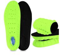 DiULi Plantillas Memory Foam Mujer Hombre, 1 par Plantillas de Silicona Foam Memory, Plantilla de Espuma Soporte de Colchón de Aire, Plantilla Nube Transpirable para Diario Calzado, Verde, 36,5-37