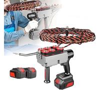 DIUNAOZI GuíA Pasacables InaláMbrica,Cinta Pasacables,40 M/Min, Motor Sin Escobillas De 21 V Y 4,0 Ah,Cable GuíA De 100 Pies para Tendido De Cables EléCtricos A TravéS De Paredes. 2Battery-37500mah