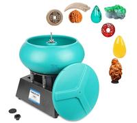 DIUNAOZI Pulidora Vibratoria,Pulidora EléCtrica Vibratoria,Equipo Multiusos para Pulir Piedras,Monedas, Joyas y Piezas MetáLicas,con Gran Capacidad de Carga. 12L